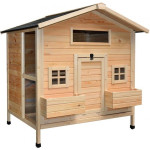 POULAILLER COLONIAL PINUS 117x102.5x125cm de Jardinerie Bordeaux Libourne Gironde dans Poulaillers et clapiers