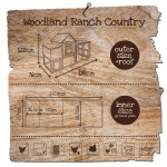 POULAILLER RANCH COUNTRY 198x76x122cm de Jardinerie Bordeaux Libourne Gironde dans Poulaillers et clapiers