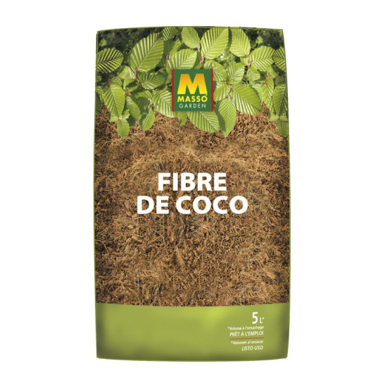 Fibre De Coco 5L Masso Garden de Masso - Engrais bio et soin des plantes dans Terreaux Petit volume