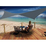 Voile rectangulaire 4 x 3 m ardoise de Jardiline - Baches dans Voile d'ombrage pour l'exterieur