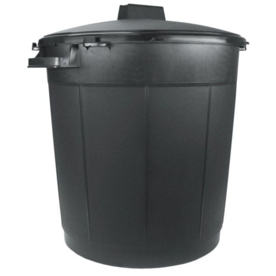 Poubelle immeuble + couvercle 80 litres noir de Jardinerie Bordeaux Libourne Gironde dans Poubelle et sacs pour le jardin