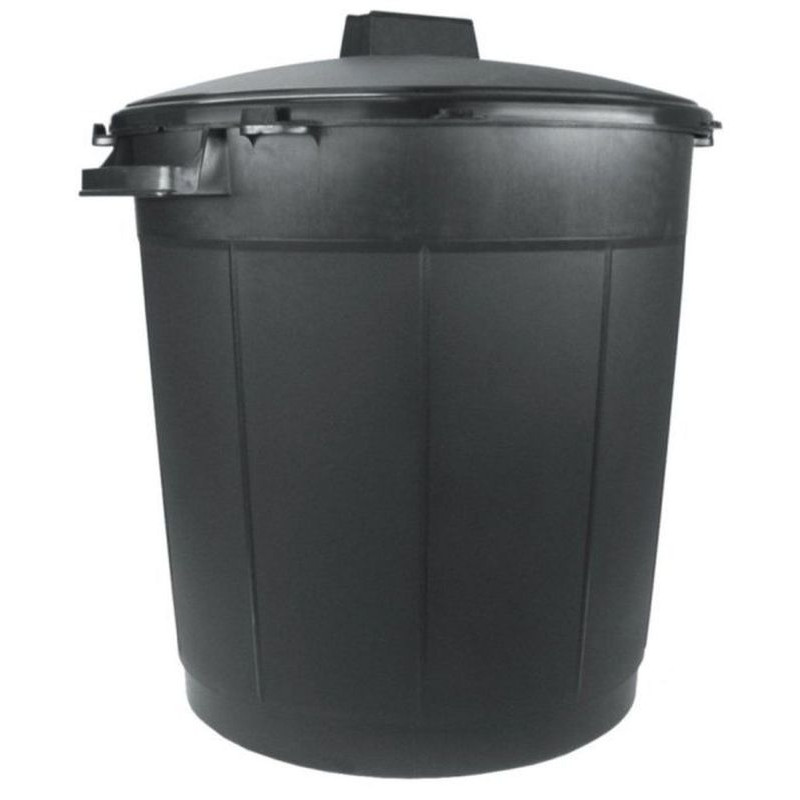 Poubelle immeuble + couvercle 80 litres noir de Jardinerie Bordeaux Libourne Gironde dans Poubelle et sacs pour le jardin