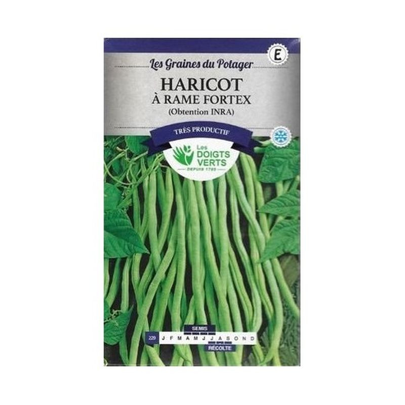 Haricot Rame Fortex 35G 35g -graines de Les Doigts Verts - graines de Gironde à Bordeaux dans Graines de Haricot