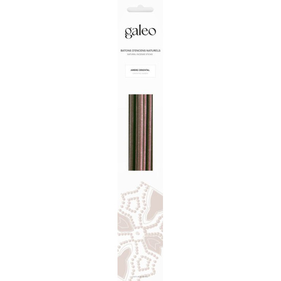 Pochette 10 batons encens naturel ambre oriental de Galeo- Parfums-Savons-aromathérapie dans Encens et accessoires