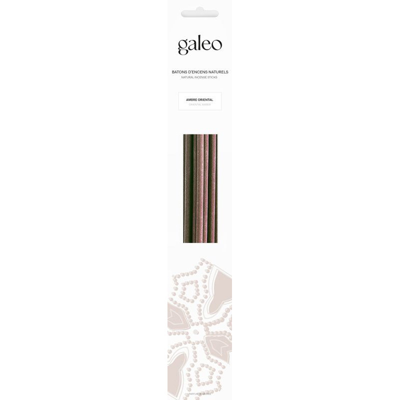 Pochette 10 batons encens naturel ambre oriental de Galeo- Parfums-Savons-aromathérapie dans Encens et accessoires