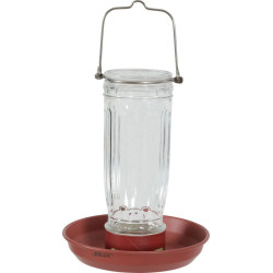 Mangeoire verre terracotta de Zolux - Produit pour animaux dans Nichoirs, Mangeoires et accessoires