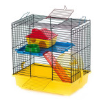 Cage teddy 1 color 36x24x36cm jaune/noir de Animalerie Libourne et Bordeaux - Gironde dans Cages pour rongeurs