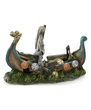 Viking boat 25,5x10,5x16,5cm de Laroy - aliments et d'accessoires pour animaux de compagnie dans Sujets pour aquarium