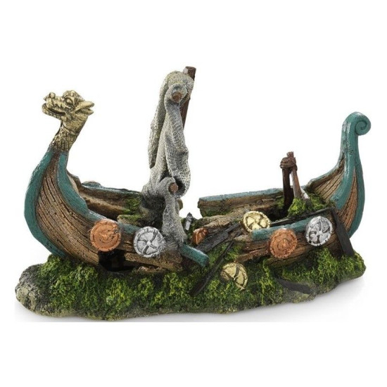 Viking boat 25,5x10,5x16,5cm de Laroy - aliments et d'accessoires pour animaux de compagnie dans Sujets pour aquarium