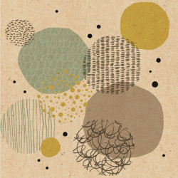 Serviette Univers Nature Turquoise 33Cm X20 de Braun Company - Serviettes et nappes papier dans Serviette en papier