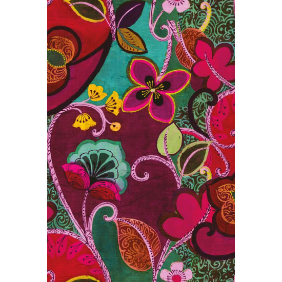 MARTHE SERGE 160CM ROSE LE ML de Stof France - Tissus et cousins dans Tapis - paillasson - Nappe - Rideau
