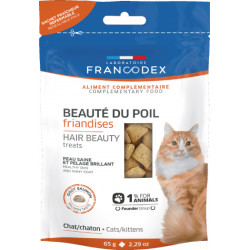Friandises chat beaute poils de Francodex - anti puce et soin pour chien et chat dans Friandises pour chats