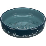 Gamelle plate thanks céramique 0.3l/15cm de Trixie - Produit pour animaux dans Gamelles, distributeurs et fontaines pour chats