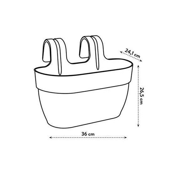 Vibia Campana Easy Hanger M Anthracite -Elho de Elho - Pot en plastique de qualité dans Jardinieres