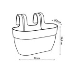 Vibia Campana Easy Hanger M Anthracite -Elho de Elho - Pot en plastique de qualité dans Jardinieres