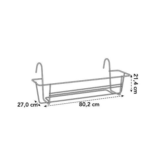Support Balconniere Greenbasics 80Cm Anthr -Elho de Elho - Pot en plastique de qualité dans Support de pot