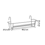 Support Balconniere Greenbasics 80Cm Anthr -Elho de Elho - Pot en plastique de qualité dans Support de pot