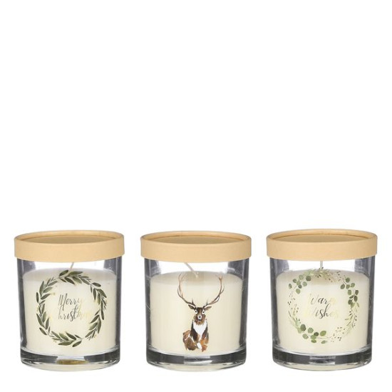 Bougie blanc h11 d9.5 de Edelman - deco maison et noël dans 🔥Spécial Noël Scandinave