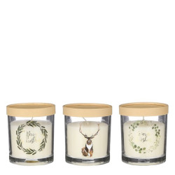 Bougie blanc h11 d9.5 de Edelman - deco maison et noël dans 🔥Spécial Noël Scandinave