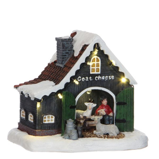 Fromagerie chevre 15x11xh12.5 de Edelman - deco maison et noël dans 🏘️Villages miniatures