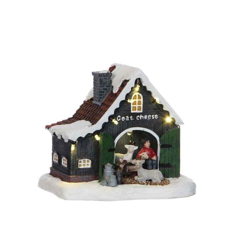 Fromagerie chevre 15x11xh12.5 de Edelman - deco maison et noël dans 🏘️Villages miniatures