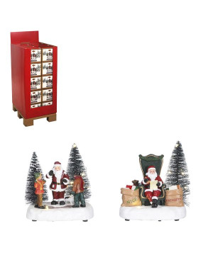 Fun with santa 14.5x9.5xh13.5 de Edelman - deco maison et noël dans 🏘️Villages miniatures