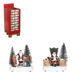 Fun with santa 14.5x9.5xh13.5 de Edelman - deco maison et noël dans 🏘️Villages miniatures