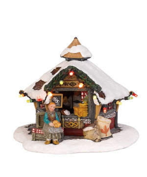 Marchand de bretzel 13x13xh12 de Edelman - deco maison et noël dans 🏘️Villages miniatures