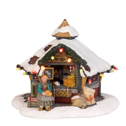 Marchand de bretzel 13x13xh12 de Edelman - deco maison et noël dans 🏘️Villages miniatures