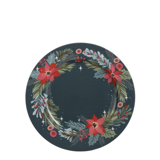 Sous assiette decoration vert.f h2 d28 de Edelman - deco maison et noël dans 🍽️Décoration de table de Noël