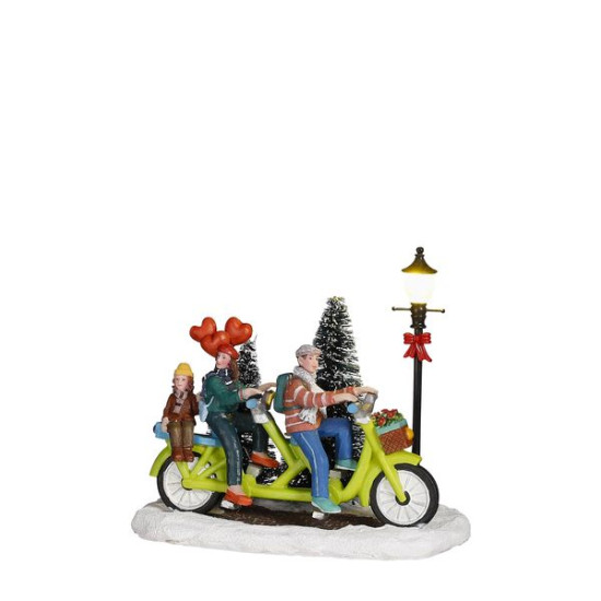 Tandem 13x8.5xh11 de Edelman - deco maison et noël dans 🏘️Villages miniatures