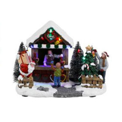 Stand specialites allemandes 21x13.5xh14 de Edelman - deco maison et noël dans 🏘️Villages miniatures