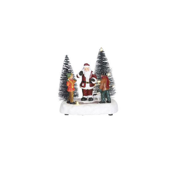 Fun with santa 14.5x9.5xh13.5 de Edelman - deco maison et noël dans 🏘️Villages miniatures
