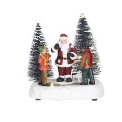 Fun with santa 14.5x9.5xh13.5 de Edelman - deco maison et noël dans 🏘️Villages miniatures