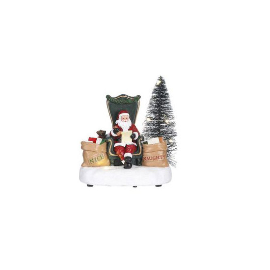 Fun with santa 14.5x9.5xh13.5 de Edelman - deco maison et noël dans 🏘️Villages miniatures