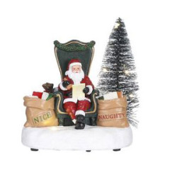Fun with santa 14.5x9.5xh13.5 de Edelman - deco maison et noël dans 🏘️Villages miniatures