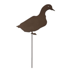 Canard a planter metal rouille 35.5 de Jardinerie Bordeaux Libourne Gironde dans Statue pour le jardin