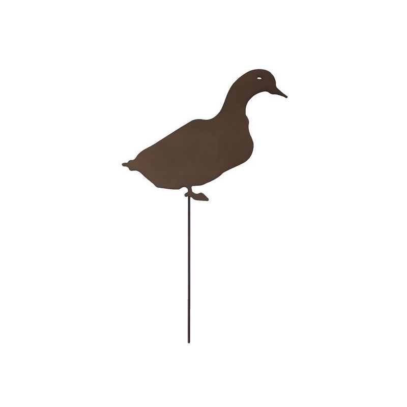 Canard a planter metal rouille 35.5 de Jardinerie Bordeaux Libourne Gironde dans Statue pour le jardin