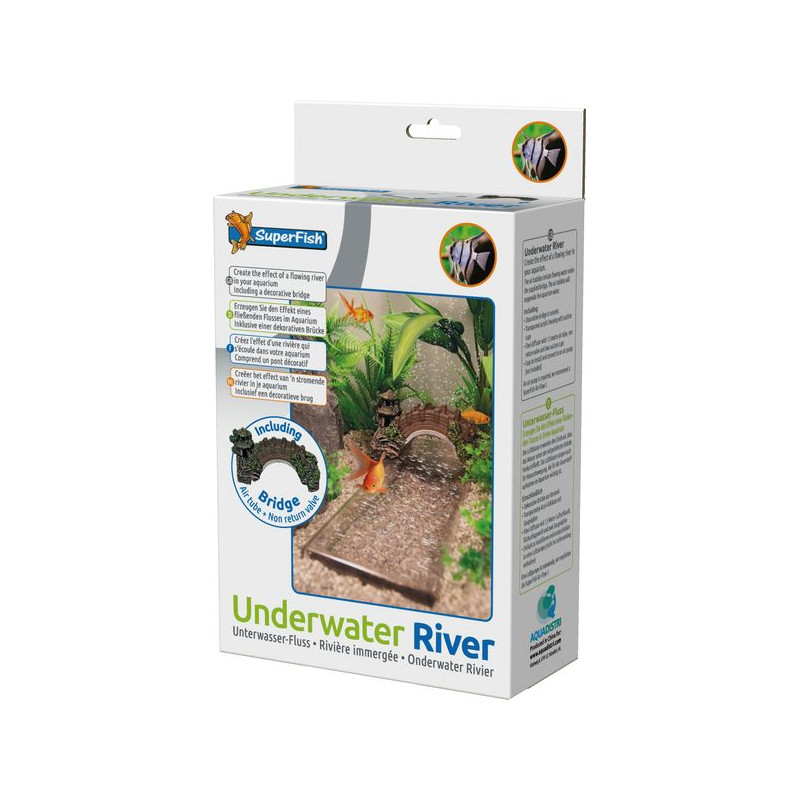 Superfish riviere immergee deco de Superfish - Aquadistri - accessoires pour aquarium et bassin dans Sujets pour aquarium