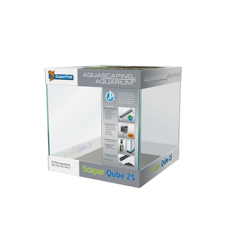 Superfish scaper qube 25 de Superfish - Aquadistri - accessoires pour aquarium et bassin dans Aquariums - de 60 Litres