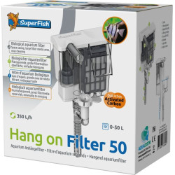 Hang on filter 50 de Superfish - Aquadistri - accessoires pour aquarium et bassin dans Filtre interieur d'aquarium