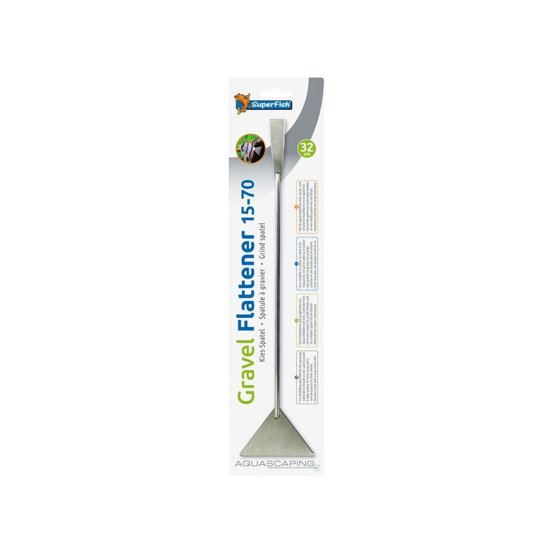 Superfish inox spatule a gravier 32cm de Superfish - Aquadistri - accessoires pour aquarium et bassin dans Soin des plantes d...