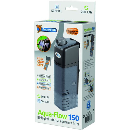 Aquaflow 150 filter 200 l/h de Superfish - Aquadistri - accessoires pour aquarium et bassin dans Filtre interieur d'aquarium