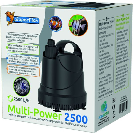 Superfish multipower 2500 l/h de Superfish - Aquadistri - accessoires pour aquarium et bassin dans Filtre interieur d'aquarium