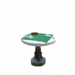 Table jeu de cartes 7cm - decor de Santons de Provence Escoffier dans ⛲Santons de Provence