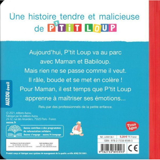 /Livre p'tit loup fait une colere de Jardinerie Bordeaux Libourne Gironde dans 📕Livre pour enfants