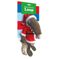 Ma peluche loup habillee - noel de Jardinerie Bordeaux Libourne Gironde dans 📕Livre pour enfants