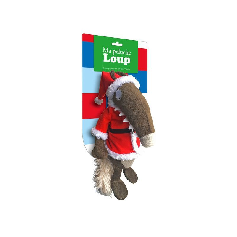 Ma peluche loup habillee - noel de Jardinerie Bordeaux Libourne Gironde dans 📕Livre pour enfants