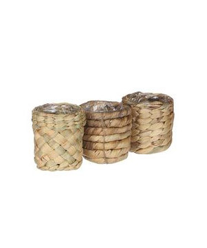 Pot albury marron.cl h7 d7 de Edelman - deco maison et noël dans Caches pots- jardinieres- paniers en Rotin