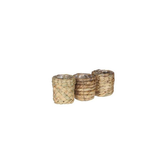 Pot albury marron.cl h7 d7 de Edelman - deco maison et noël dans Caches pots- jardinieres- paniers en Rotin